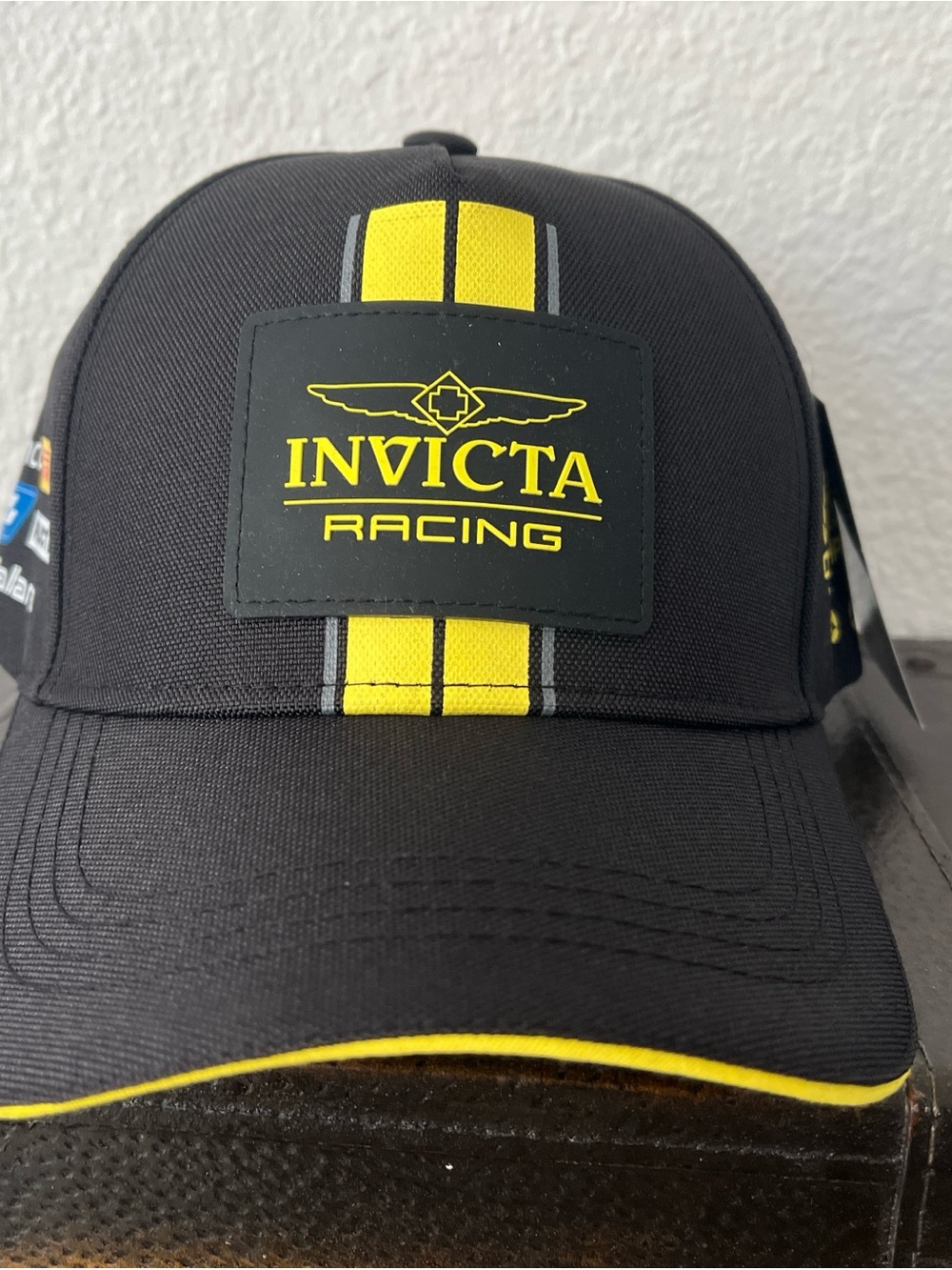 Invicta Black & Yellow Racing Champion Cap